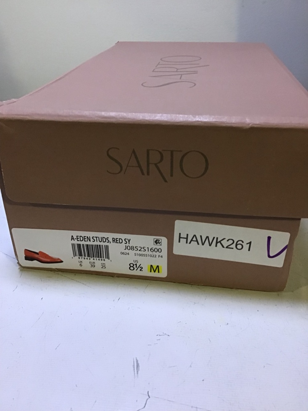 SARTO By Franco Sarto Women's Red Patent Penny Loafers - Picture 7 of 7